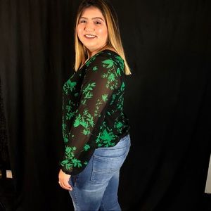 Torrid Floral print Chiffon Crossback blouse